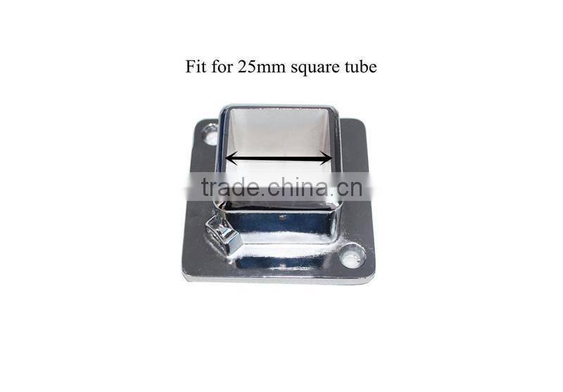 Metal pipe flange for 25mm suqre pipe