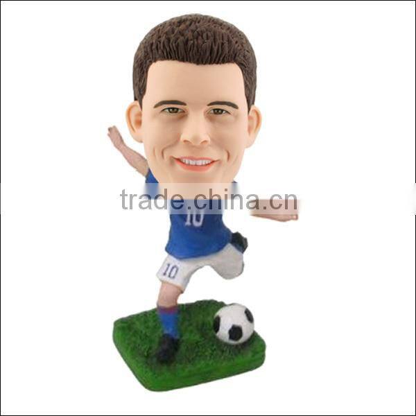 Handsome Boy Modeling Football Player Custom Bobblehead Dolls