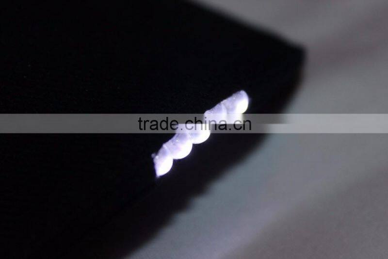 Custom baseball cap with led lights on the visor