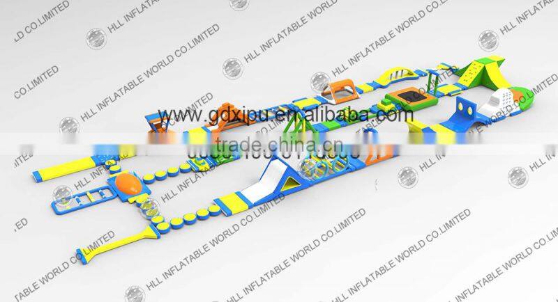 Aqua Park Equipment of Water Park on sea/ Floating aqua sport park