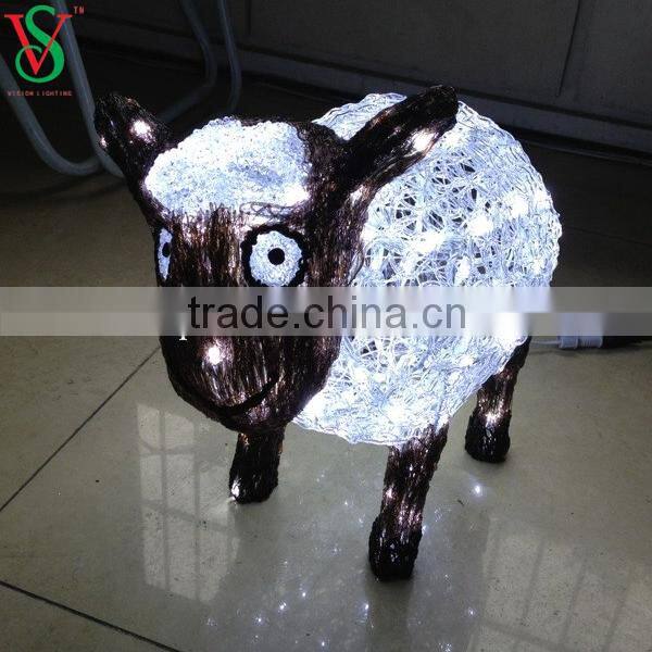 LED christmas sheep sculpture lighting