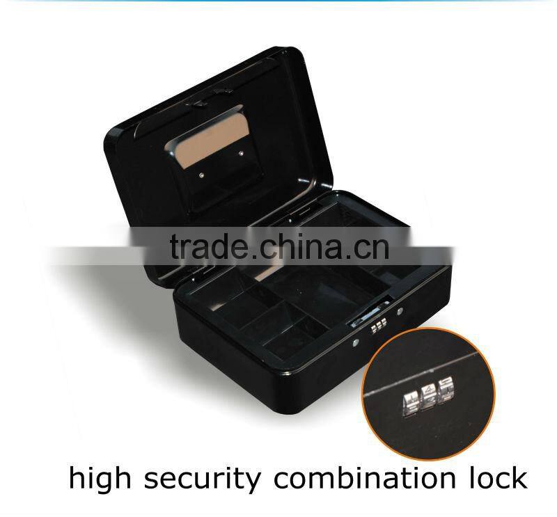 small metal combination key lock cash safe secutity box