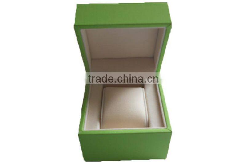 bright green wooden & leather gift watch box wholesale