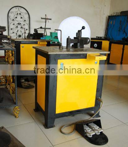 Wrought iron scroll making machines