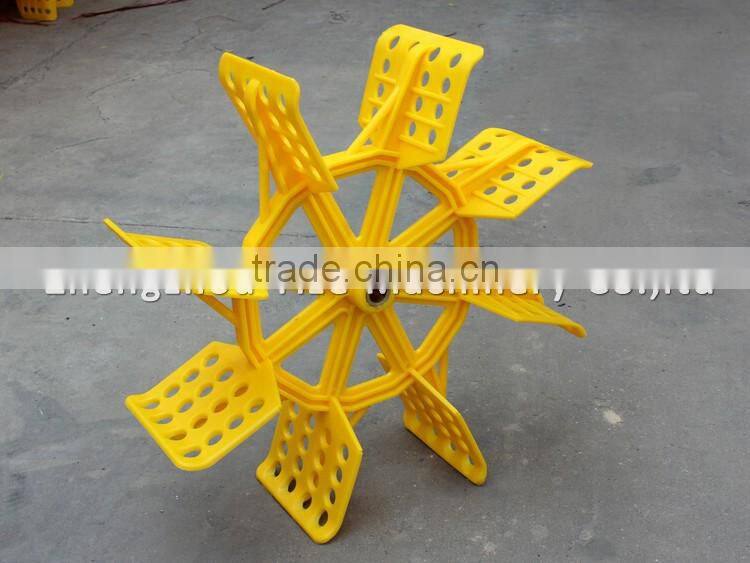 Fish pond paddlewheel aerator