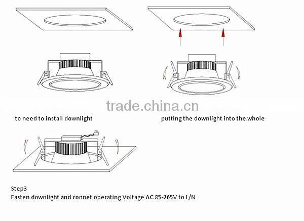 12w led downlight 4 inch led downlight 1080ml led down light