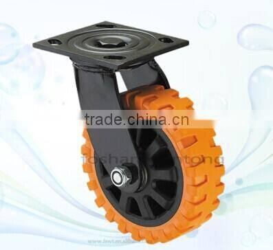 6 Inch Industrial Swivel Break Scaffolding PU Caster Wheel