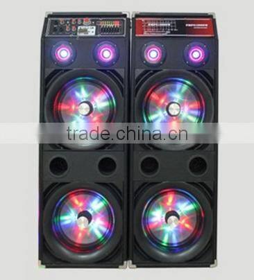 big power amplifier stage speakers with remote and wireless mic and Led light YY-105