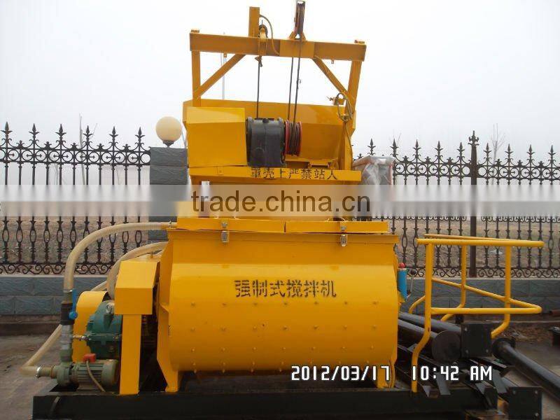 Low cost JS500 concrete mixer with lift