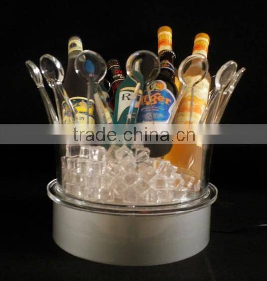 led belvedere vodka bottle acrylic ice bucket cooler