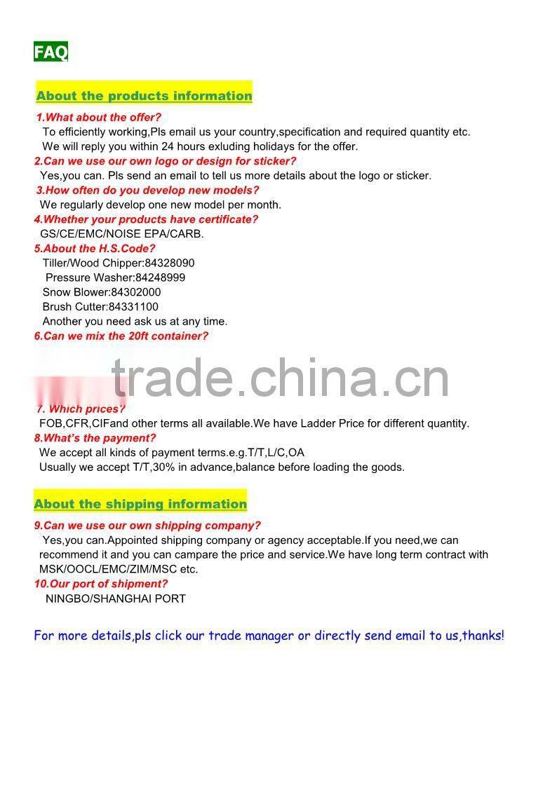 6.5HP petrol grass cutter head