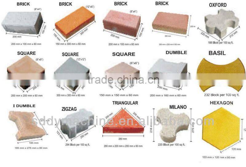 DY-150T hydraulic manual paver block machine for sale and interlocking brick machine price