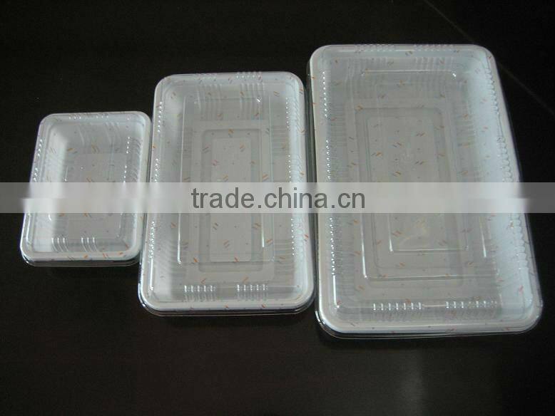 Cheap Disposable plastic sandwich box/cake box/lunch box