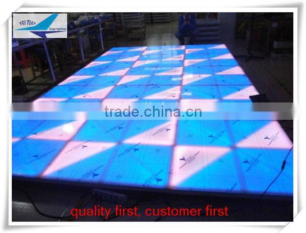 720pcs leds rgb light up dance floor, 1mx1m size ip65 led dance floor