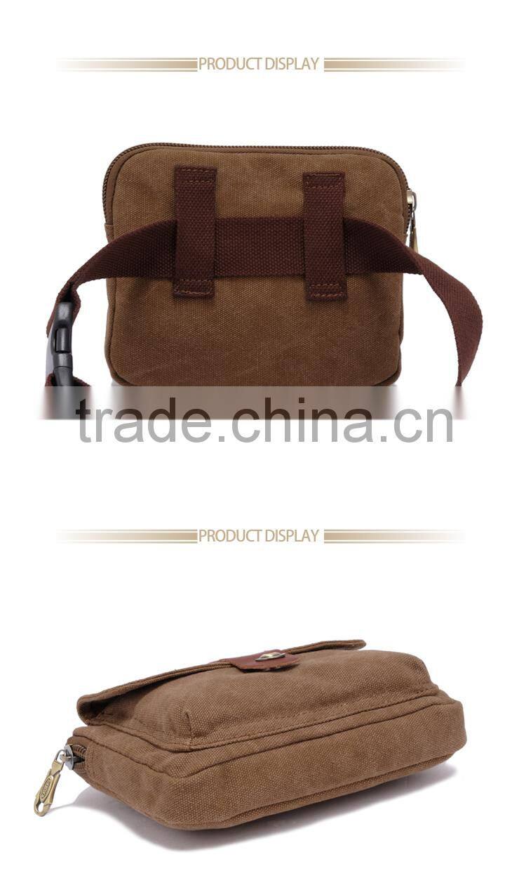 Favourite Waist Belt Pocket Bag Mens Small Canvas Fanny Pack Bag