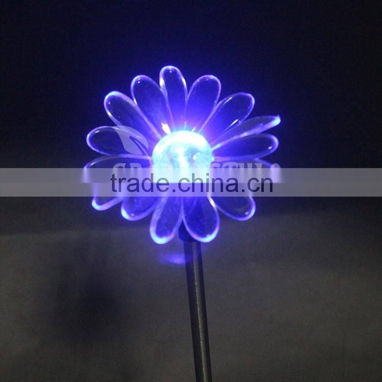 led garden light, Color Changing green led light, Sun Flower shape outdoor solar light