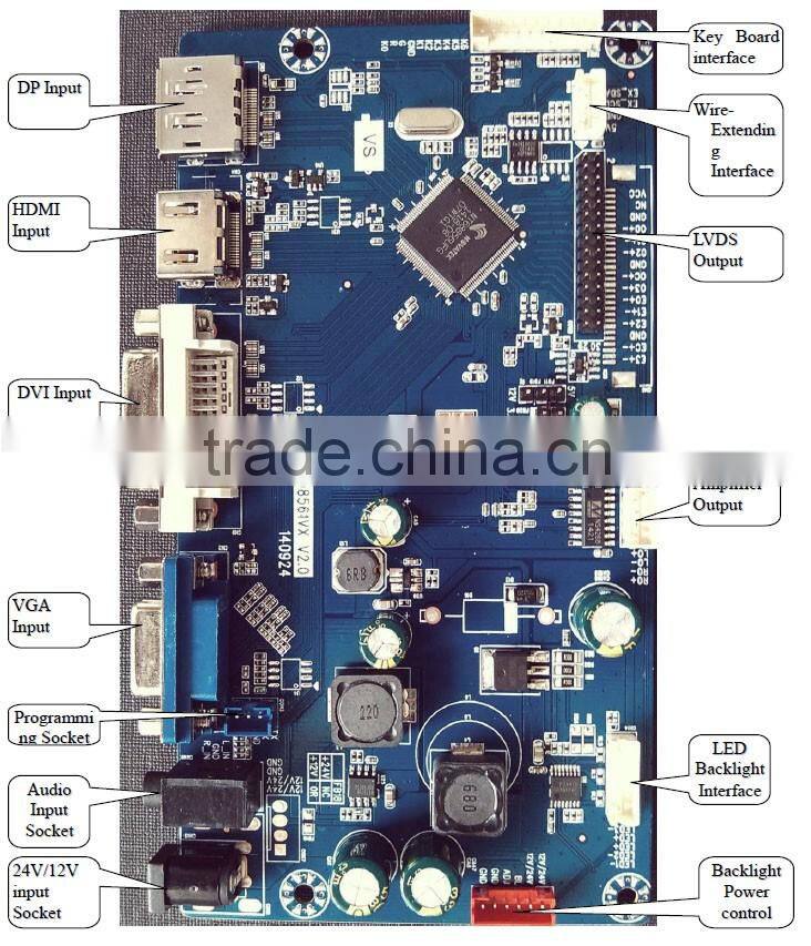 Novatek Solutions 1920x1200 resolution LCD Monitor controller Driver Mother Card board