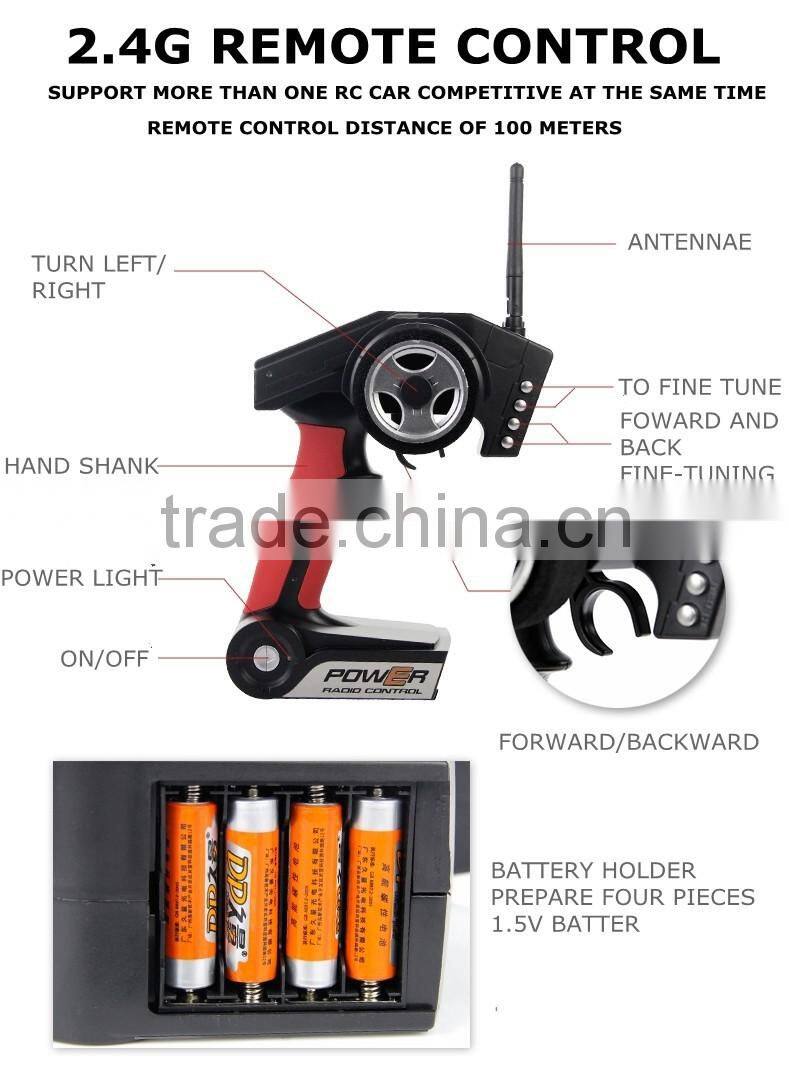 1/18 2.4G 4WD Electric RC Car Monster Truck RTR