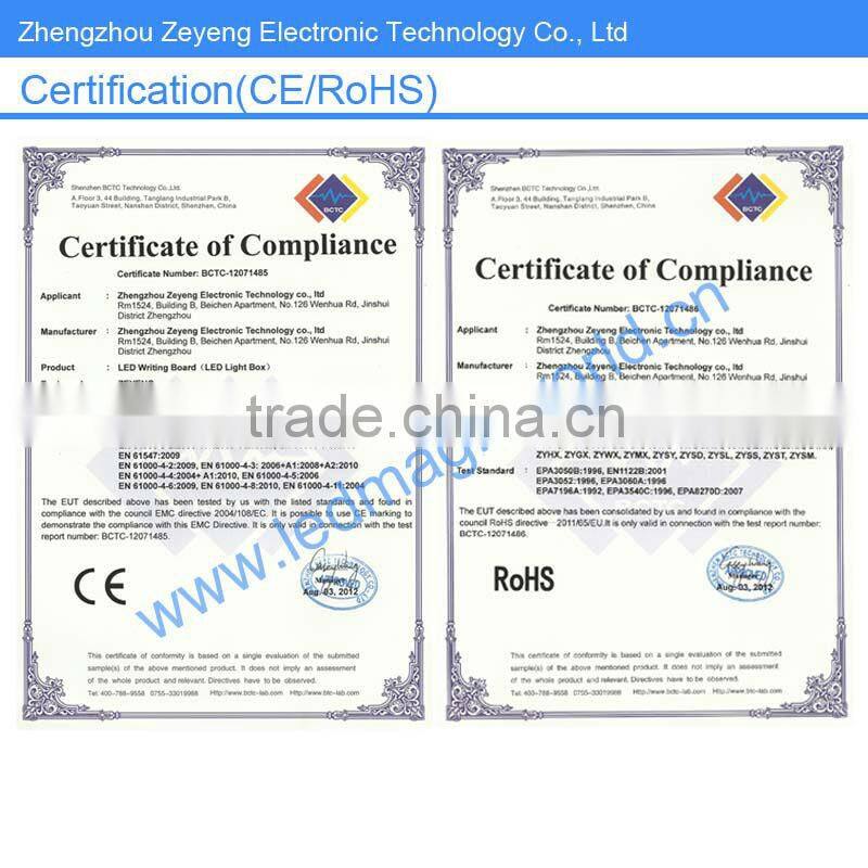 outdoor light up advertise key lock poster frame