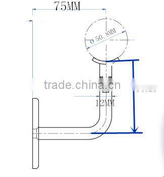 STAINLESS STEEL HANDRAIL BRACKET ADJUSTABLE ANGLE