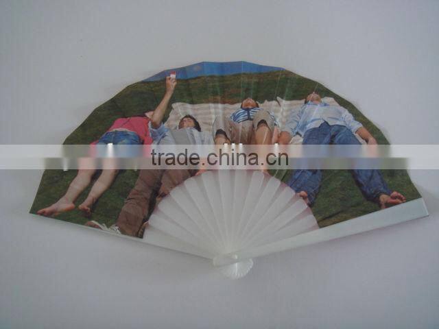 4c printed promotion folding paper fan