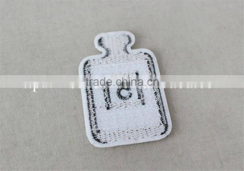 sequin material embroidery polyester hydrogel patch sew on embroidery letter patches for hat