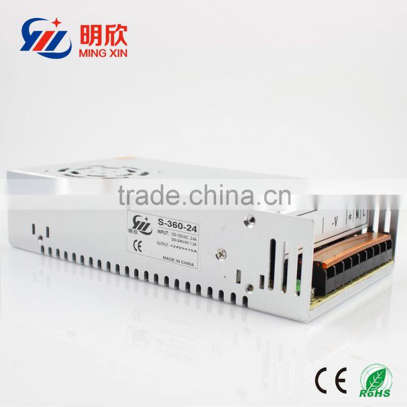 110v-220vac to 24v dc 360W LED Driver SWITCH for led light