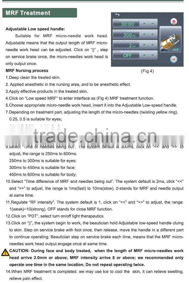 luxury wrinkle removal fractional rf laser/fractional rf microneedle