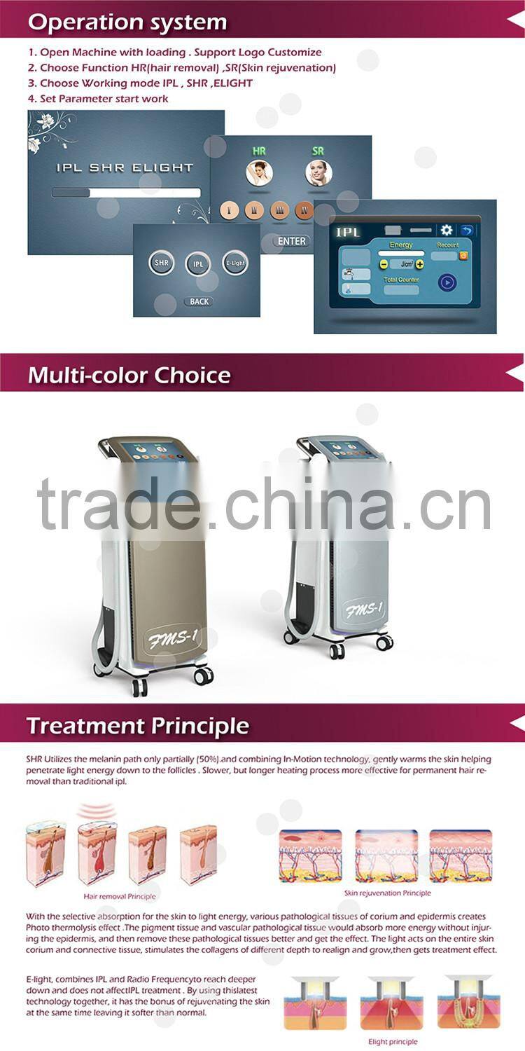 ce technology aft adena ellipse aurora fbl used e-light shr ipl photo rejuvenation machine