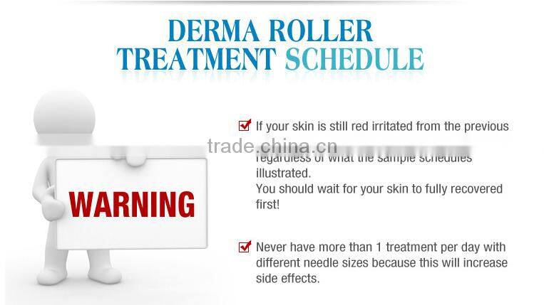 Stainless steel derma roller micro needle roller 12 pins needle cartridge electric derma stamp for skin care