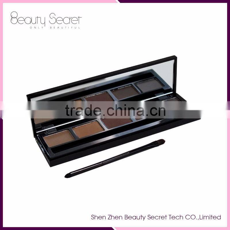 5 colors long-lasting eye brow palette,eyebrow powder with brush