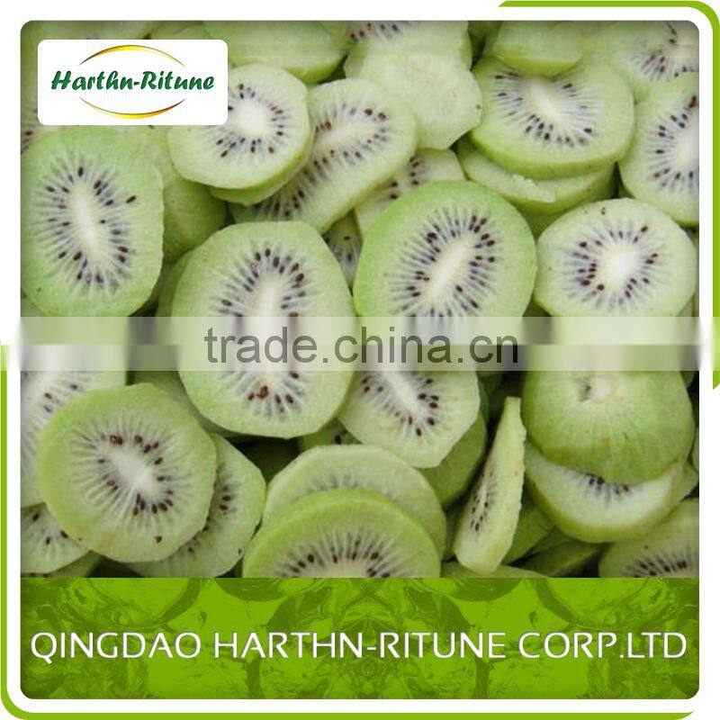 Frozen kiwi slices