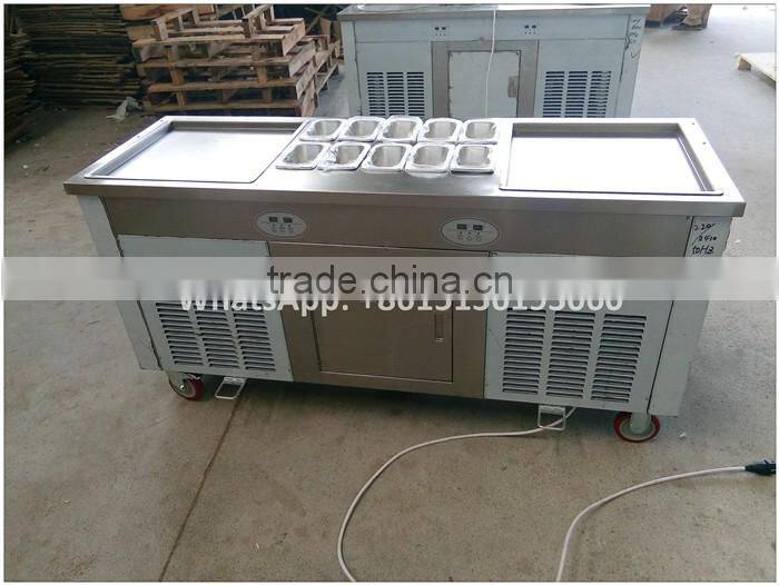 CBJF-210 450mm big pan thailand rolled fried ice cream machine