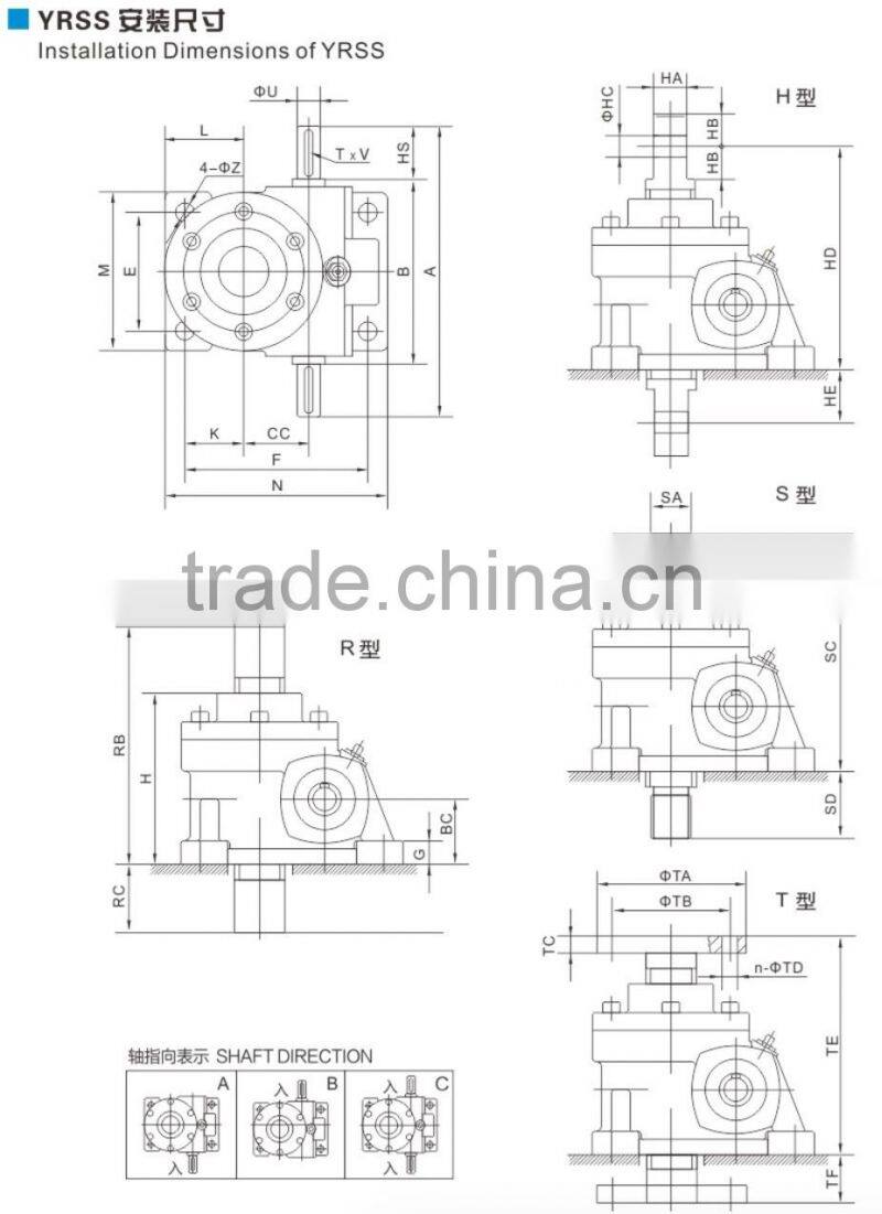 SWL2.5 M1A400FZ price atv gear box