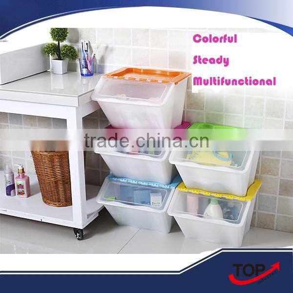 large volume plastic foldable storage boxes for bathroom ware