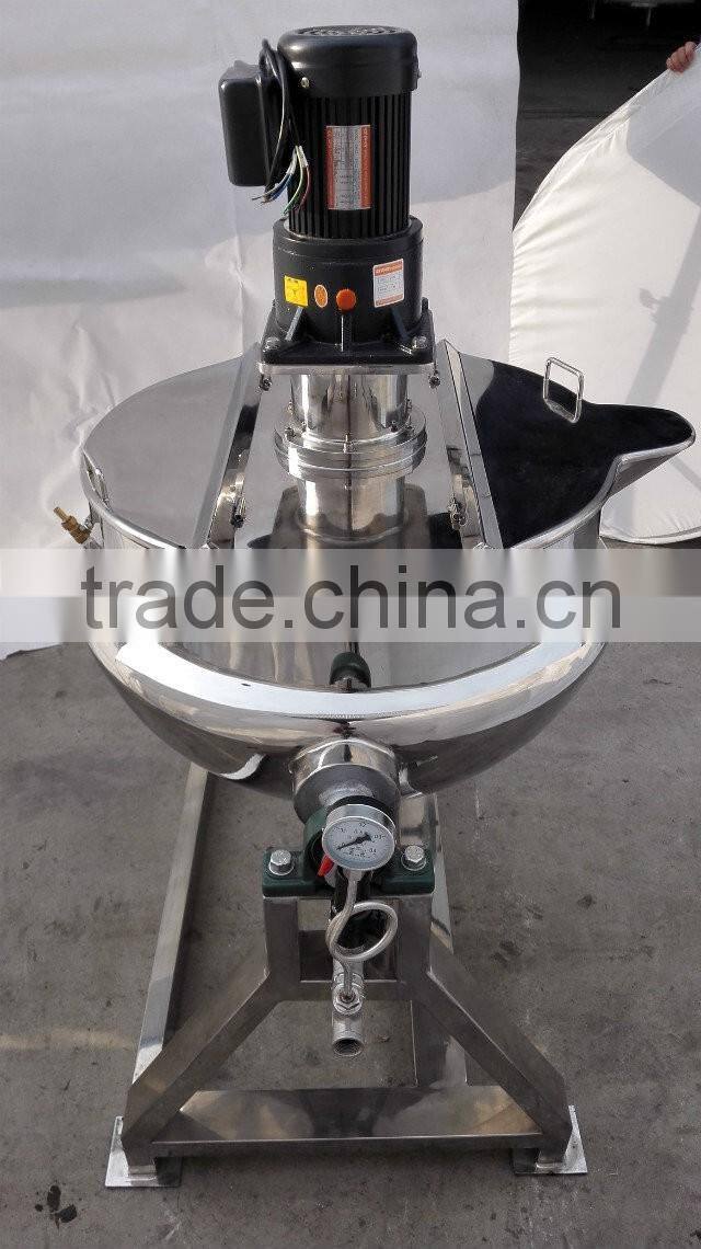 SUS Jacket Big Outdoor Industrial Steam Cooking Pots with mixer