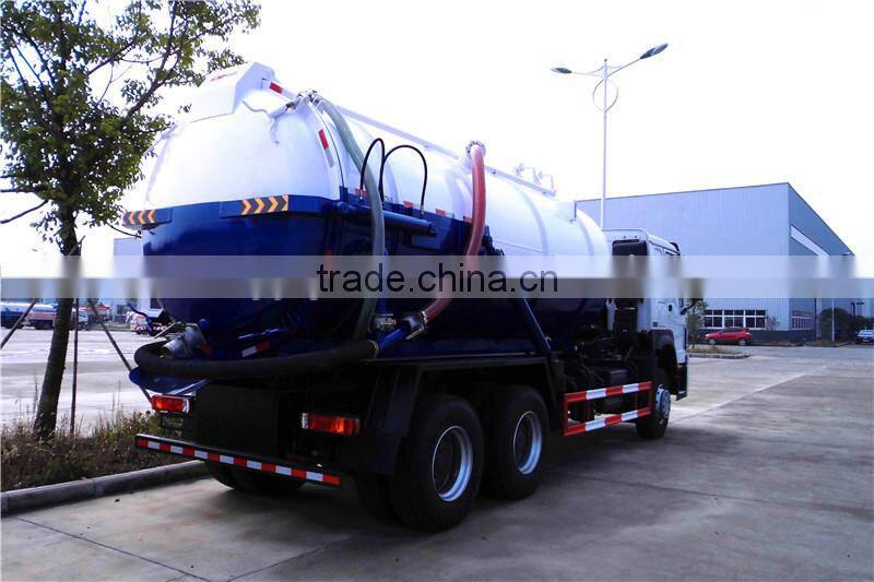 china manufacturer HOWO 20000l vacuum sewage sucker truck
