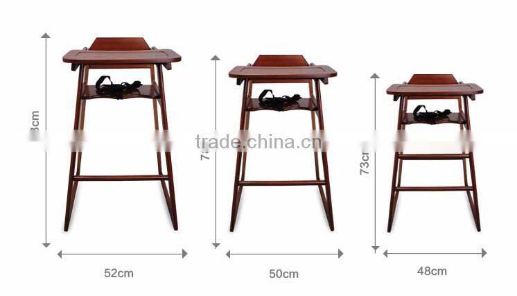 Baby wooden dinning chair Wood highchair