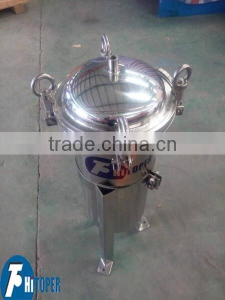 Single bag filter in waste water filter systems