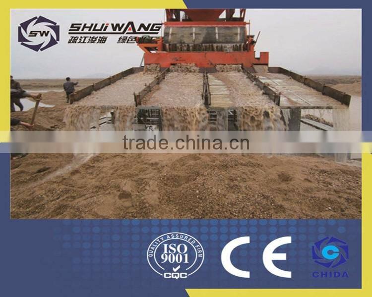 Mobile alluvial gold mining washing plant/portable washing machine for sale