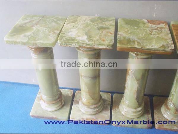 EXPORT QUALITY RED GREEN ONYX PEDESTALS COLLECTION