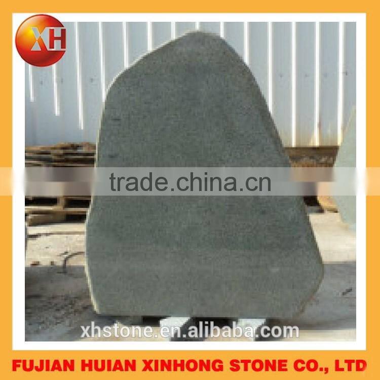 Japanese style monument front polished bluestone