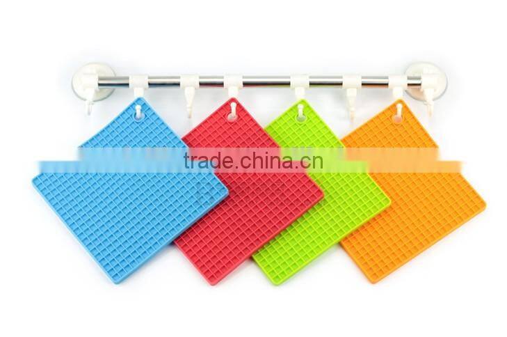 New design FDA grade square silicone trivet