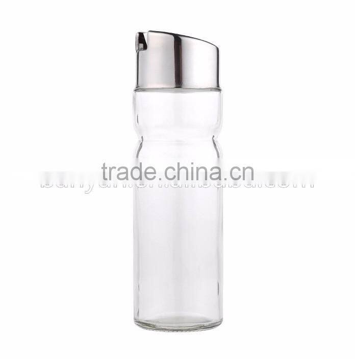 Glass Pepper Spice Shaker Jar Salt and Pepper Shaker with Stainless Steel Lid