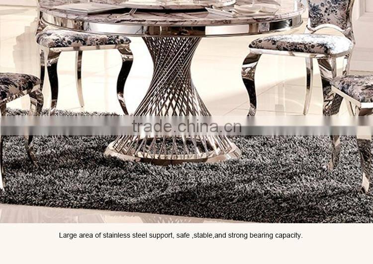 TH381 Home Furniture Oval Marble Top Dining Table Designs