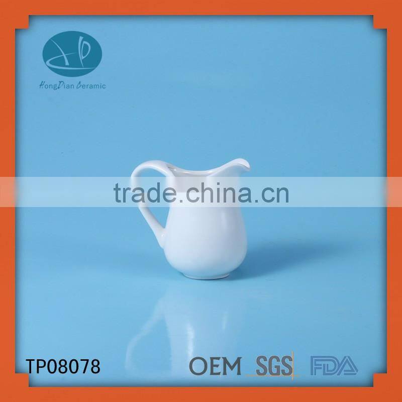 hot sale white ceramic milk pot