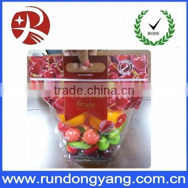 hot sale plastic stand up pouch slider zip lock fruit packing bag