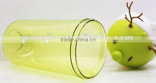 Supply fashion cartoon portable antlers straw cup (360ml)