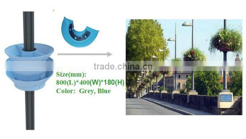 Vertical garden planters for lamp post greening decoration, lamp post planter