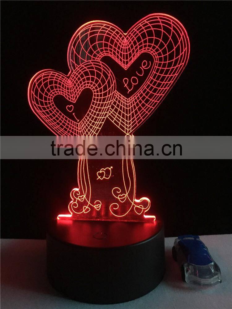 Alibaba com 5mm thick 3D acrylic Mood lamp 3D LED night light